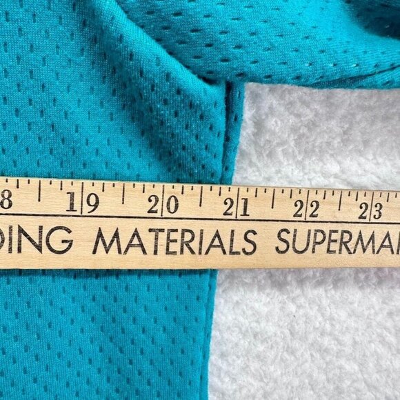 Weekends By Chicos Sweater Womens Medium 1/4 Zip Long Sleeve Blue Drawstring - Picture 8 of 9